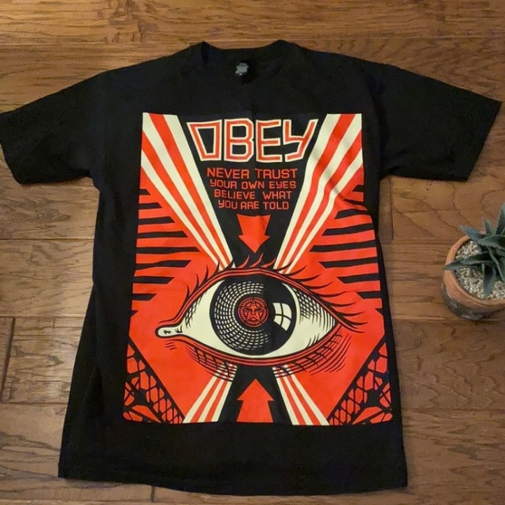 Obey Black Shirt Size M